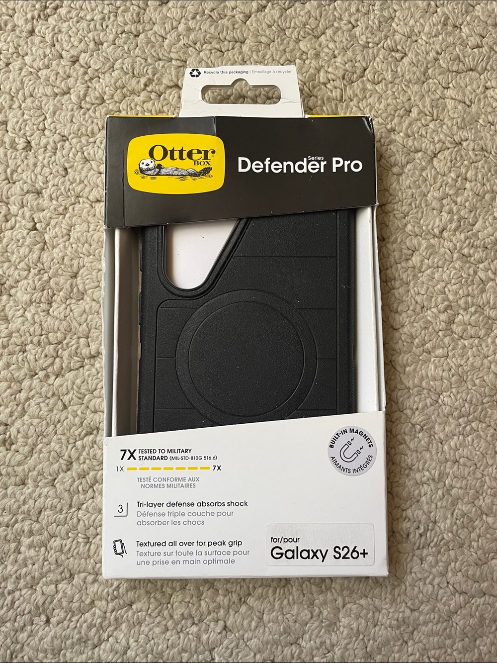 OtterBox Galaxy S26+ Defender Pro Series Black Case